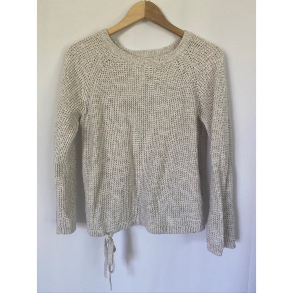 Madewell wafflestitch drawstring sweater